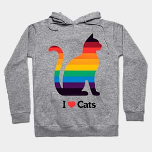 I love cats - Cat lover design Hoodie